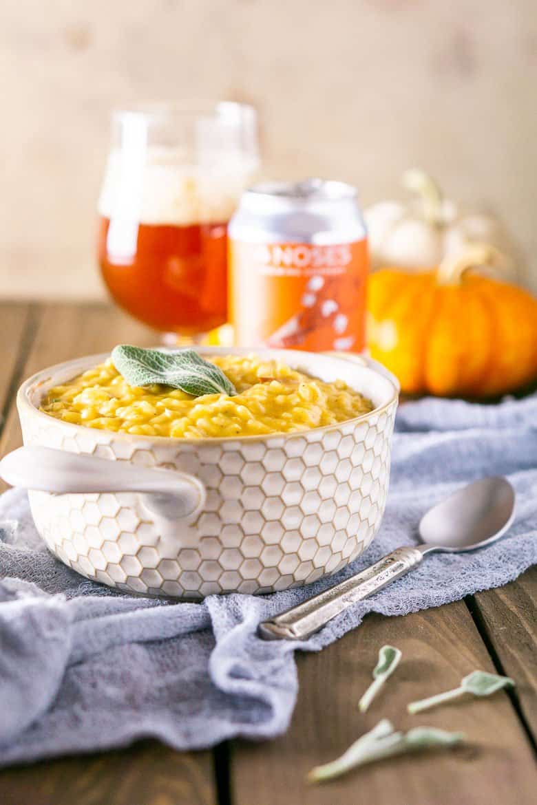 pumpkin ale risotto