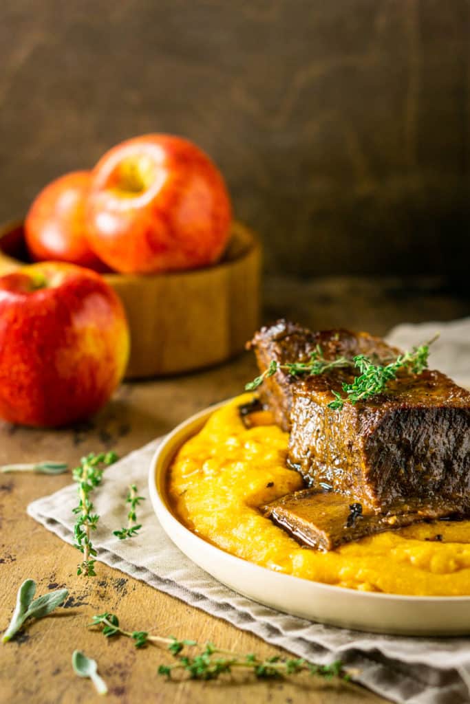 Braised Apple Cider Short Ribs - Burrata and Bubbles