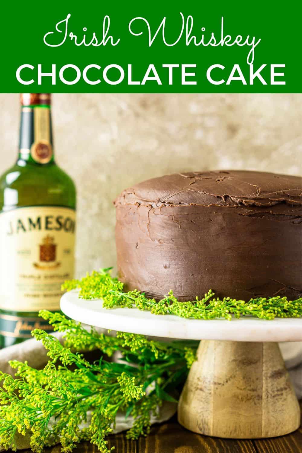 Irish Whiskey Chocolate Cake With Baileys Mousse - Burrata and Bubbles