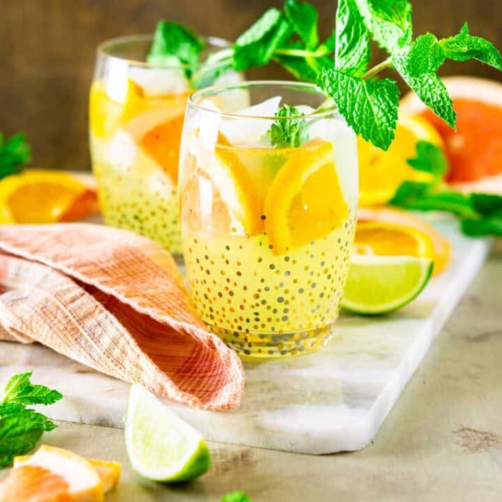 Triple Citrus Tequila Smash Burrata and Bubbles