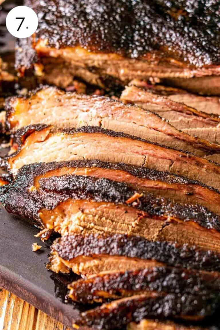 Smoked Pellet Grill Brisket (Texas Style) Burrata and Bubbles