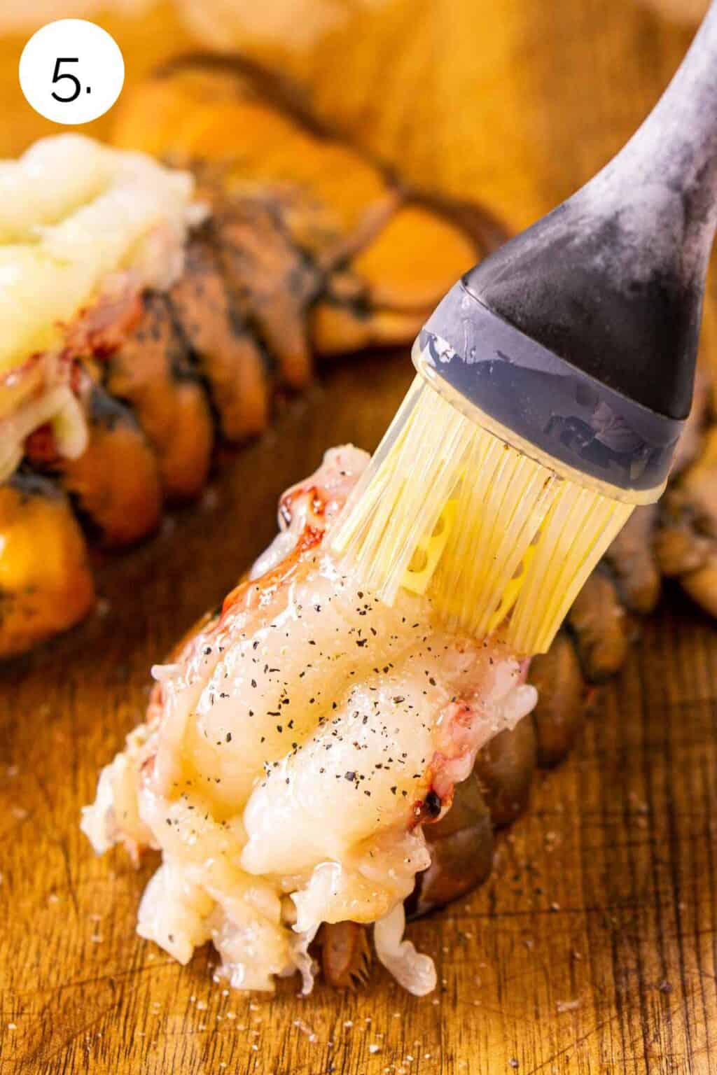 Smoked Lobster Tails With Lemon Garlic Butter Burrata And Bubbles