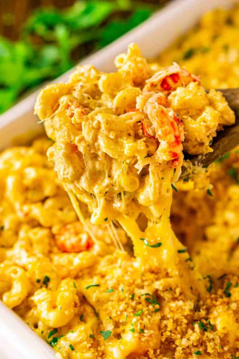 Favorite Crawfish Mac and Cheese - Burrata and Bubbles